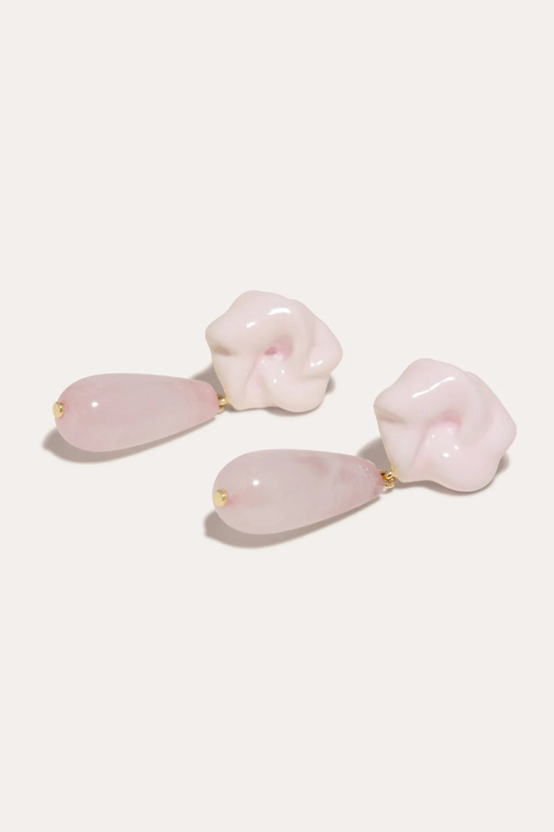 The Depths of Time Pink Earrings II