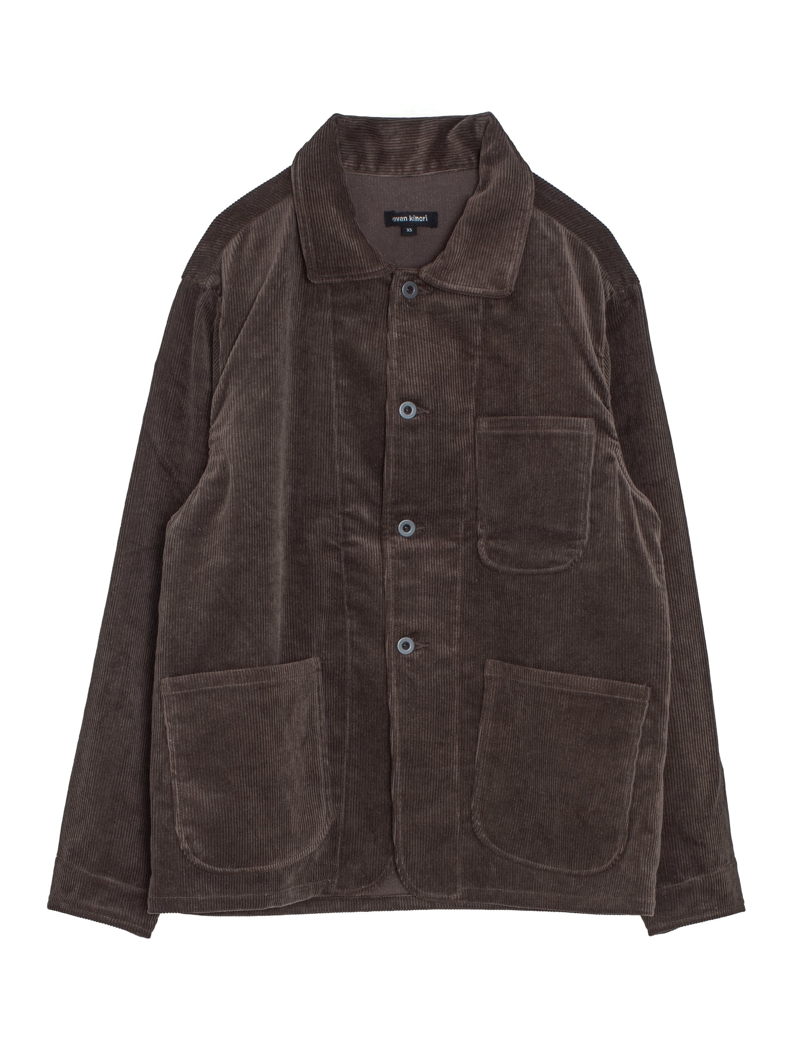 ジャケット・アウター evan kinori three pocket jacket Evan Kinori Three Pocket Jacket Sumi Ink Corduroy Brown – Opia