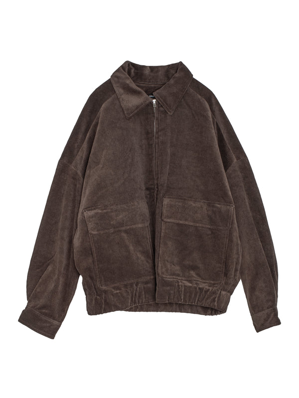 Zip Jacket Two Sumi Ink Corduroy Brown
