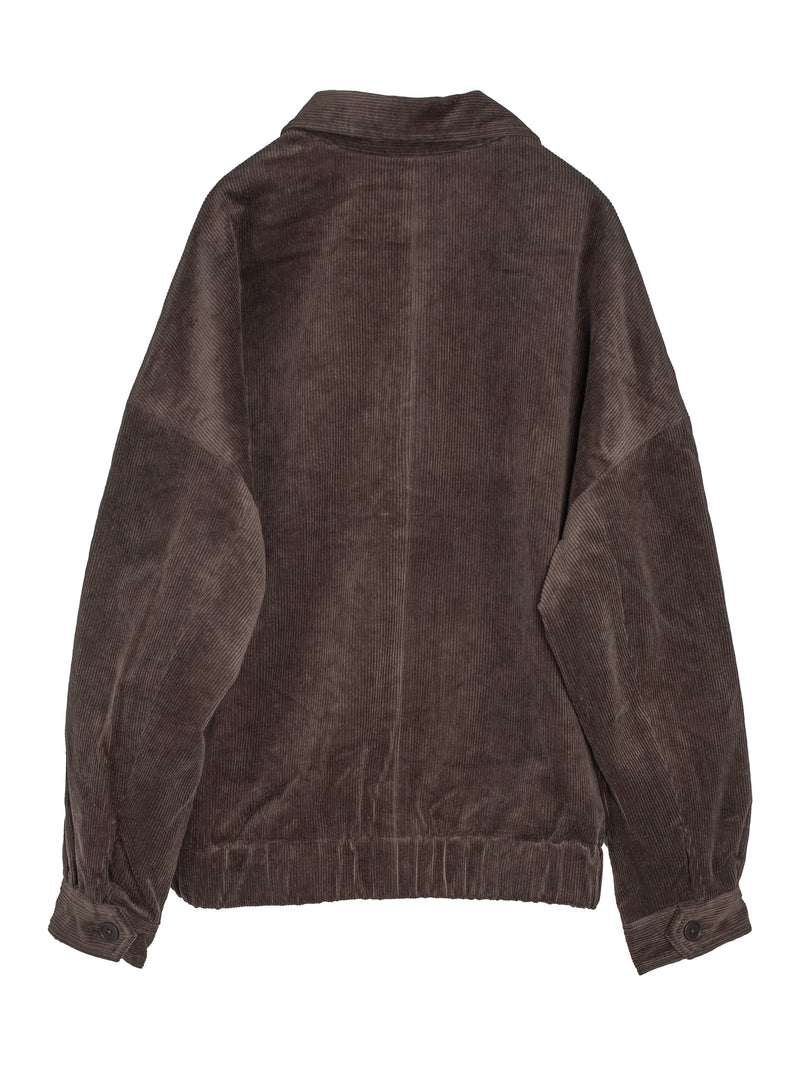 Zip Jacket Two Sumi Ink Corduroy Brown