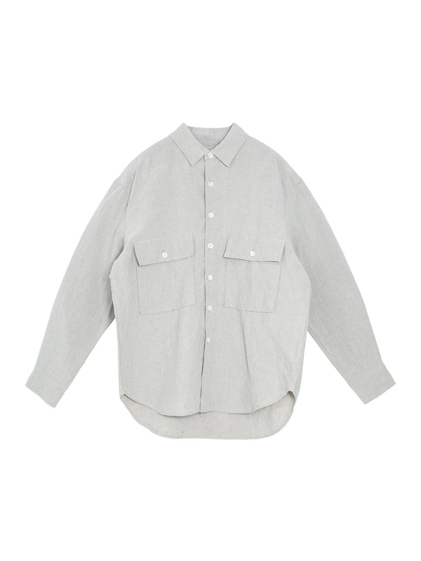 Big Shirt Tumbled Linen Natural