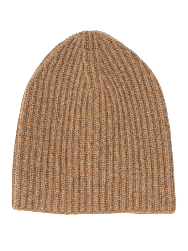 Knit Hat Cashmere Lambswool Dark Ochre