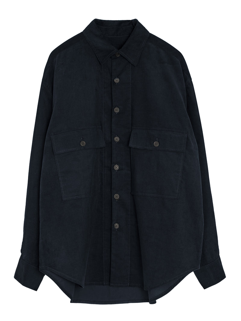 Big Shirt Pinwale Corduroy Navy