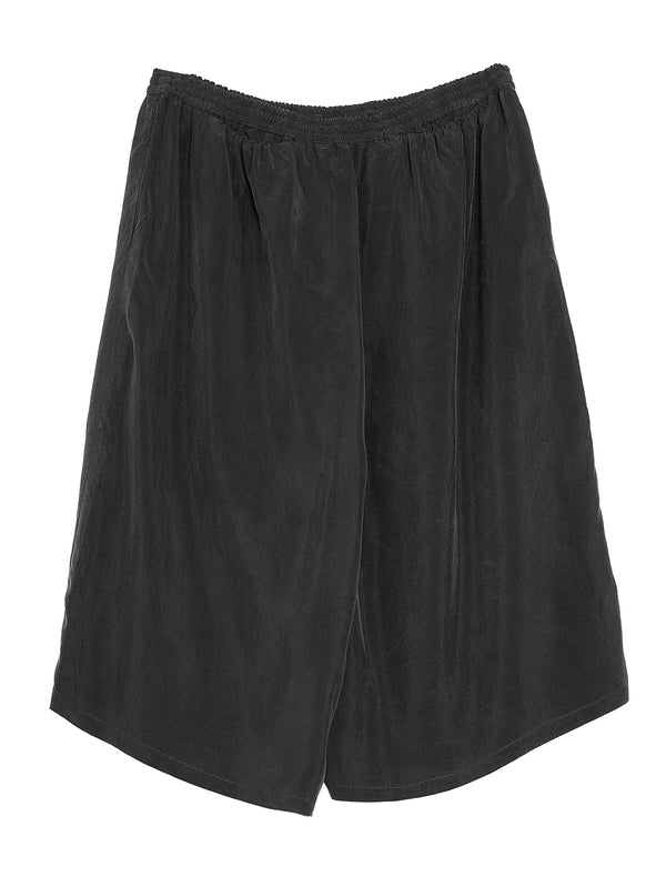Cupro Short Trousers Black