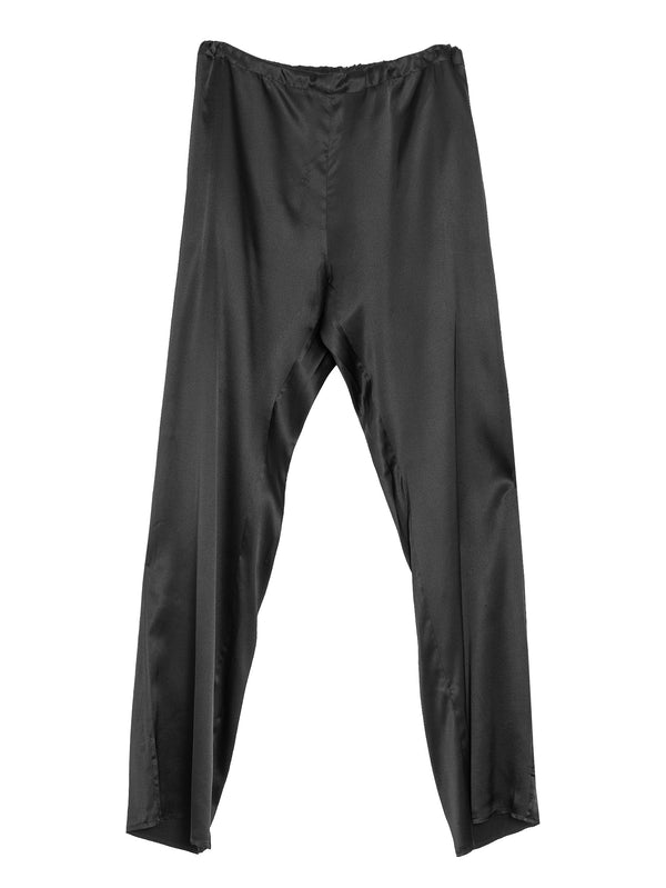 No.198 Silk Trousers Black