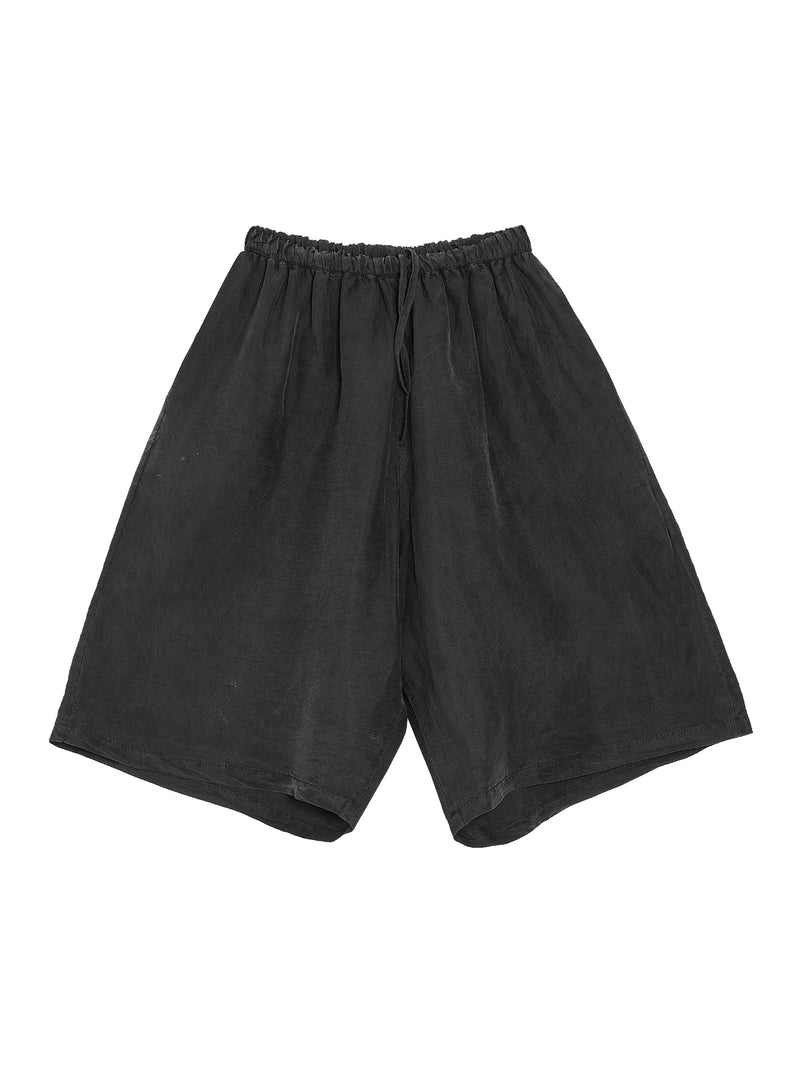 No.259 Silk Pongee Short Trousers Black