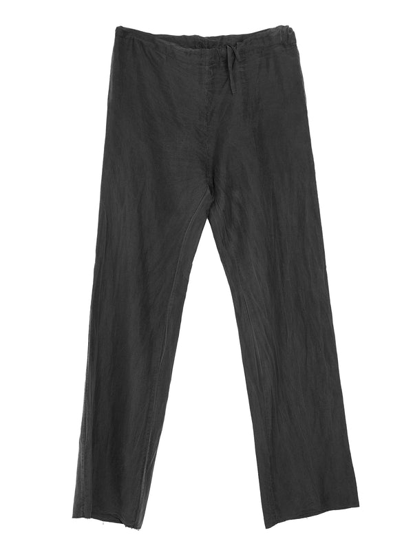 No.198 Silk Pongee Trousers Black