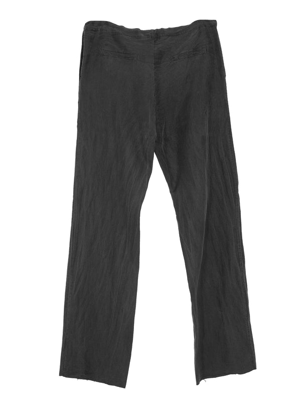 No.198 Silk Pongee Trousers Black