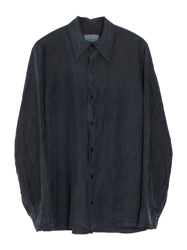 No.197 Silk Pongee Shirt Black