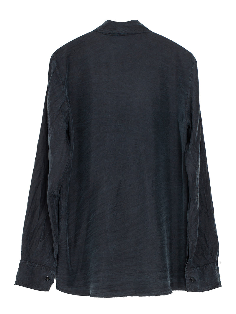 No.197 Silk Pongee Shirt Black