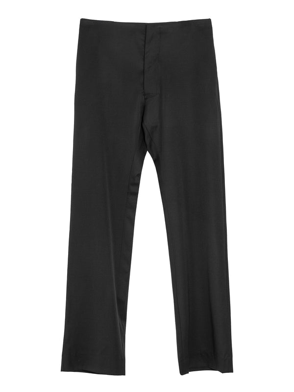 No.205 Summer Wool Tailored Trousers Black