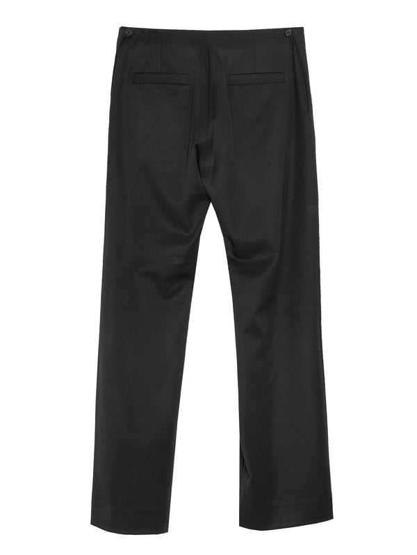 No.205 Summer Wool Tailored Trousers Black