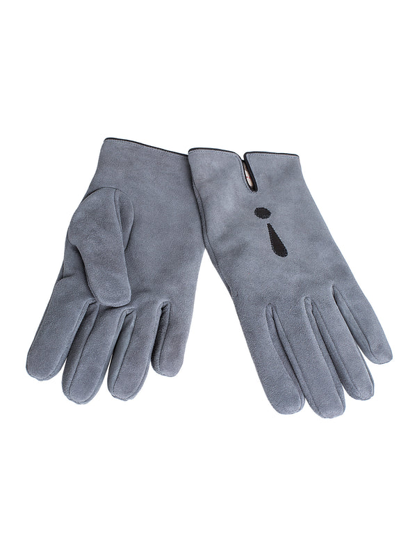 Men’s Handmade Chevreau-Velours Cashmere Tipo Glove