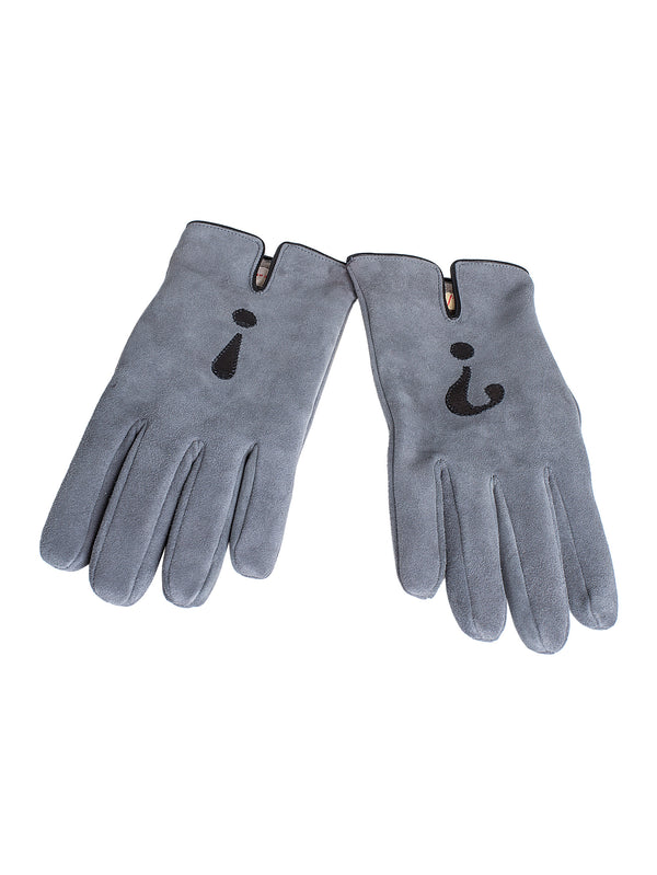 Men’s Handmade Chevreau-Velours Cashmere Tipo Glove