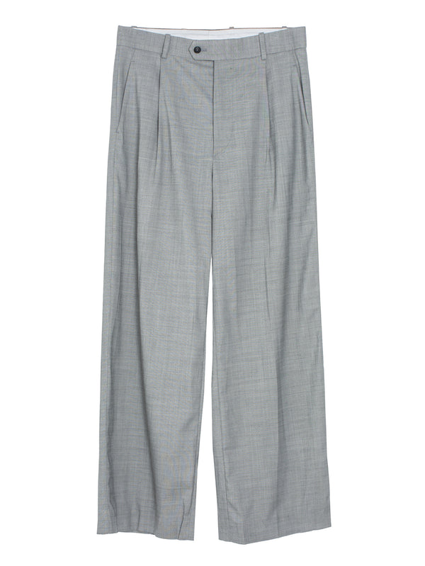 Sharkskin Cool Wool Pants Medium Grey