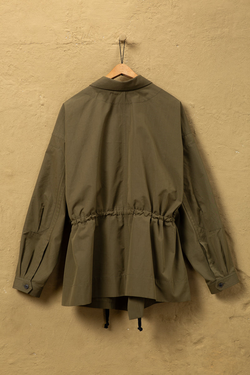 Jacket Nr.60 Cotton Silk Canvas Army Green