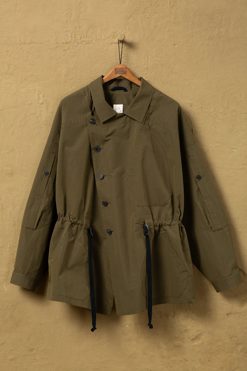 Jacket Nr.60 Cotton Silk Canvas Army Green