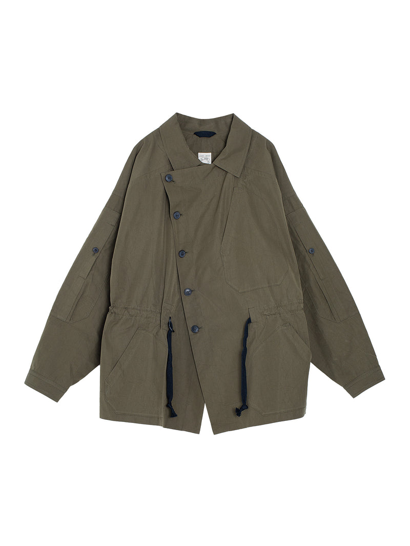 Jacket Nr.60 Cotton Silk Canvas Army Green