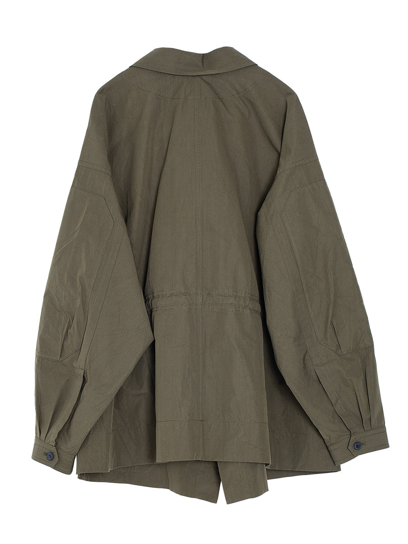 Jacket Nr.60 Cotton Silk Canvas Army Green