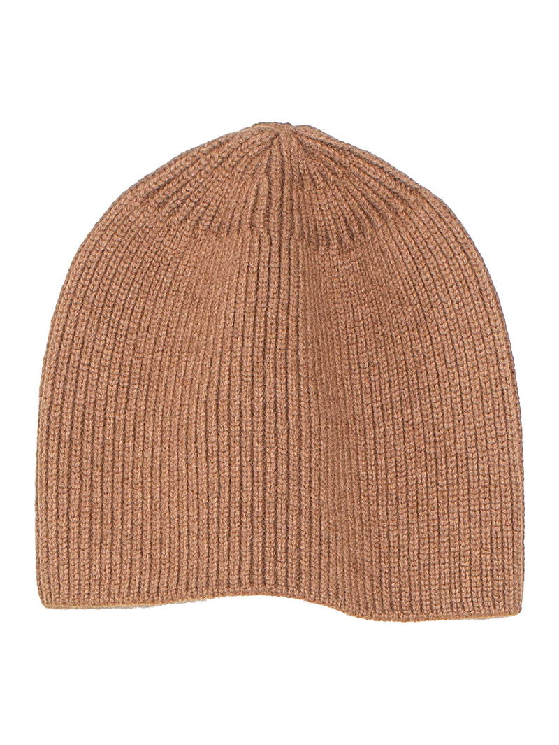 Beanie Nr. 5 Camel Wool Natural