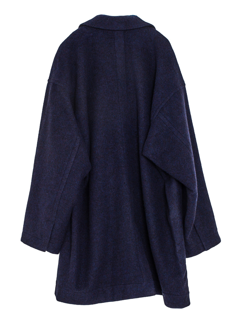 Coat Nr33 Blazer-Style Overcoat With Inseam Pockets Midnight