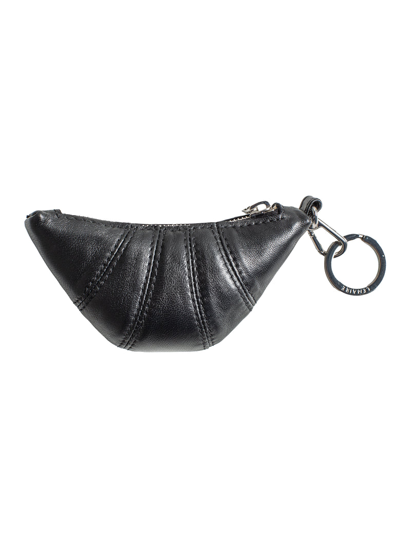 Mini Croissant Keyring Black