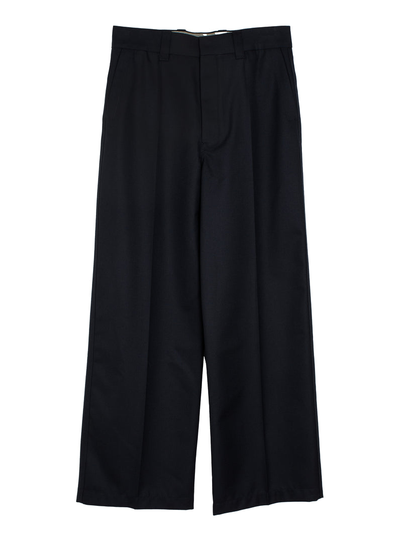 Straight Tailored Pants Marine Melange