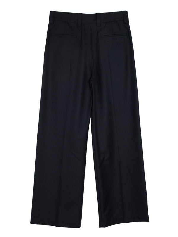 Straight Tailored Pants Marine Melange