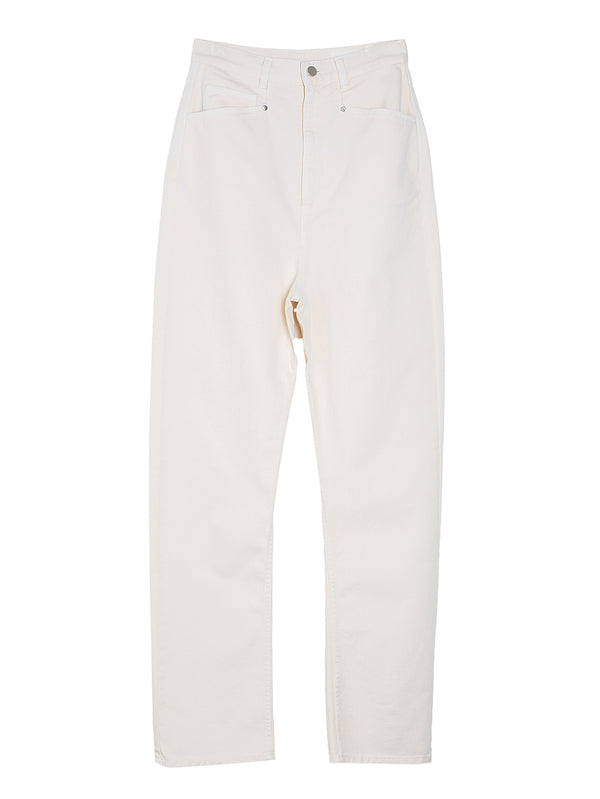 Dropped Crotch Pants Snowy Off White