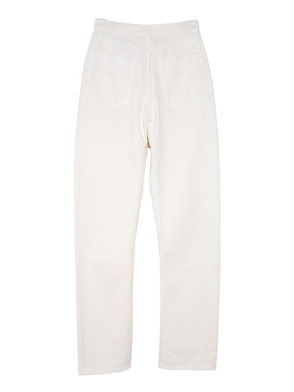 Dropped Crotch Pants Snowy Off White