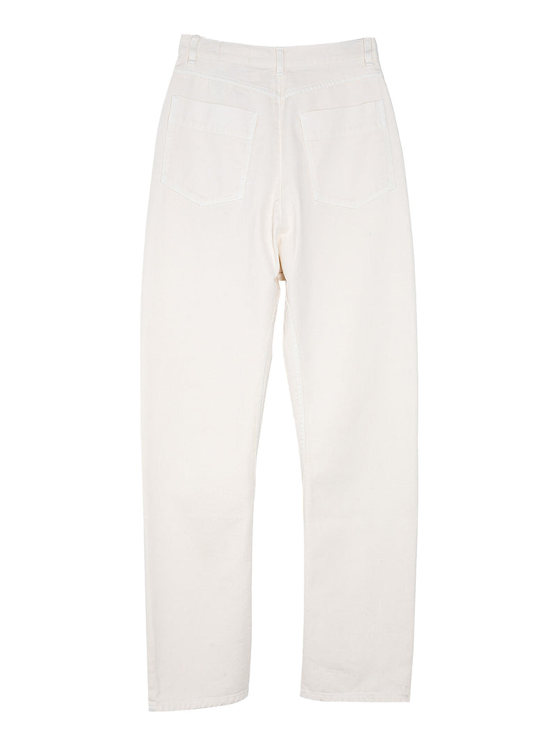 Dropped Crotch Pants Snowy Off White