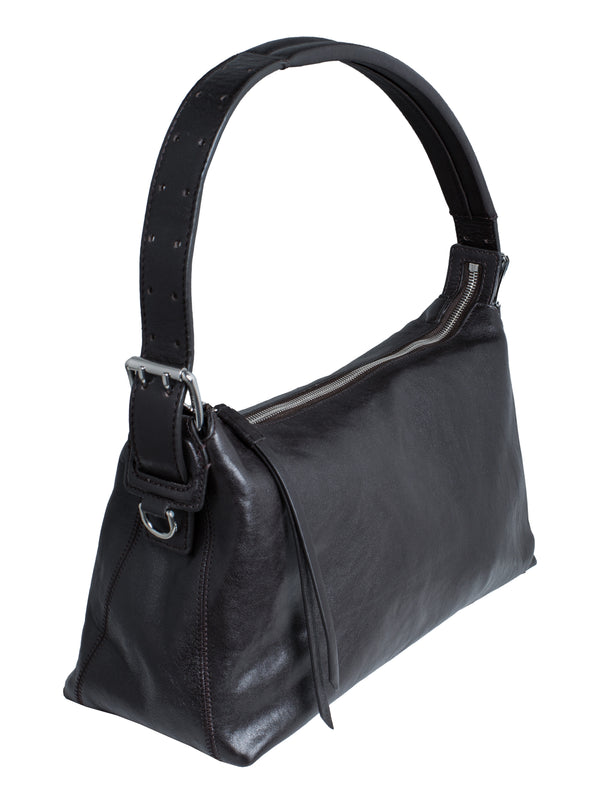 Belted Baguette Bag Espresso