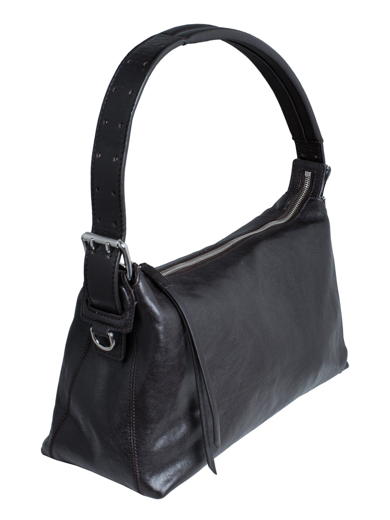 Belted Baguette Bag Espresso