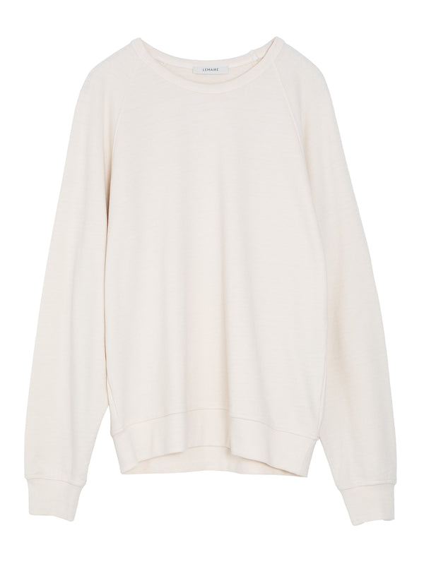 Crew Neck Sweatshirt Light Cream