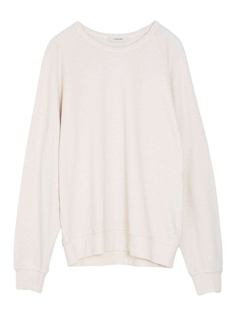 Crew Neck Sweatshirt Light Cream