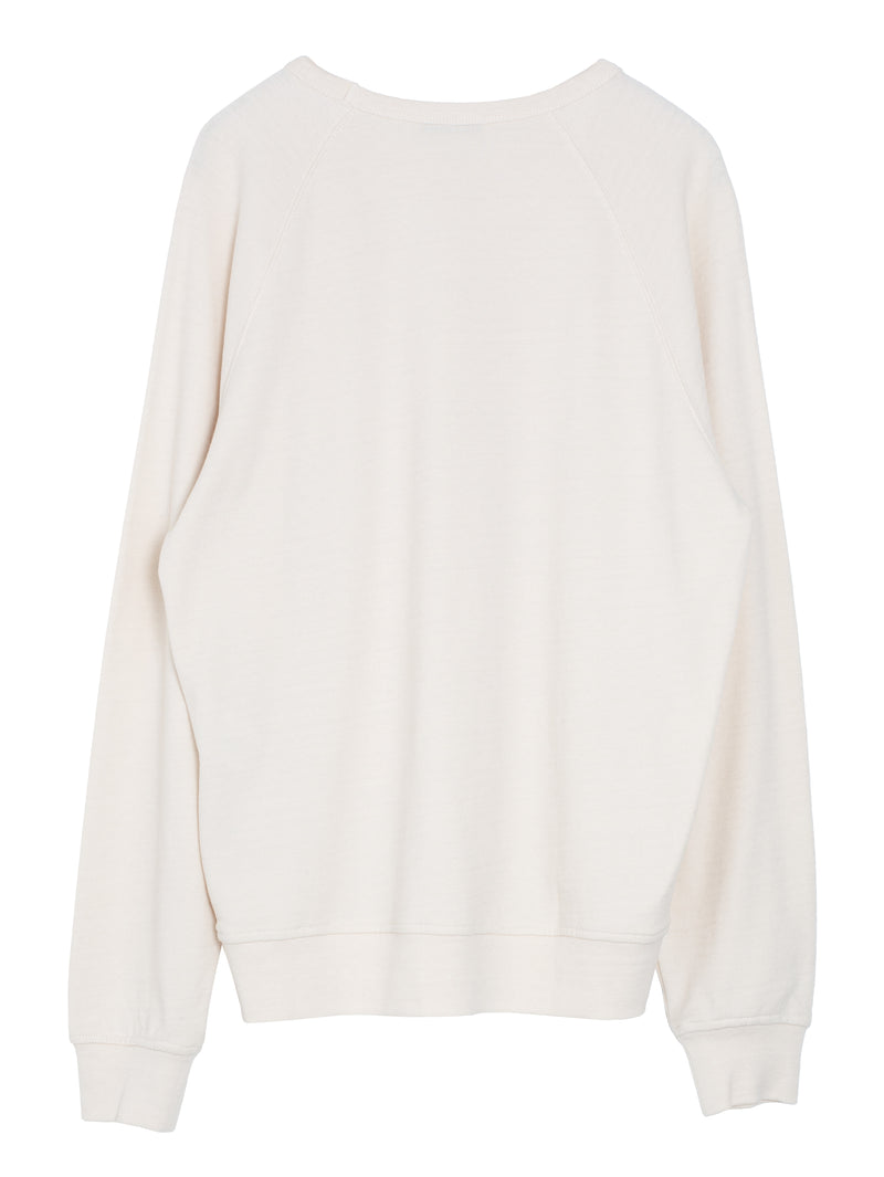 Crew Neck Sweatshirt Light Cream