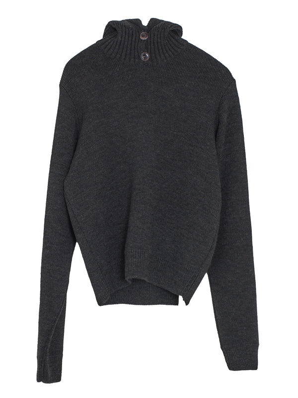 Sweater With Hood Dark Espresso