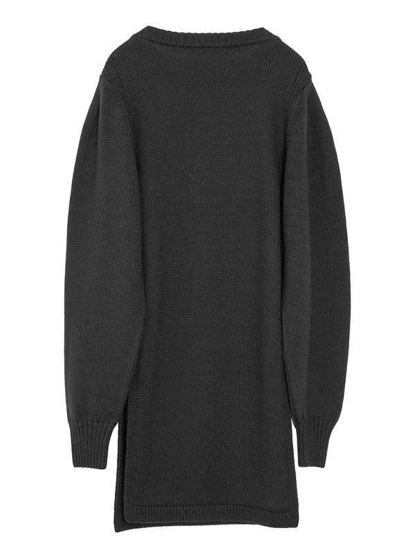 Sweater With Slits Black
