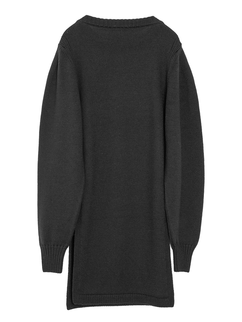 Sweater With Slits Black