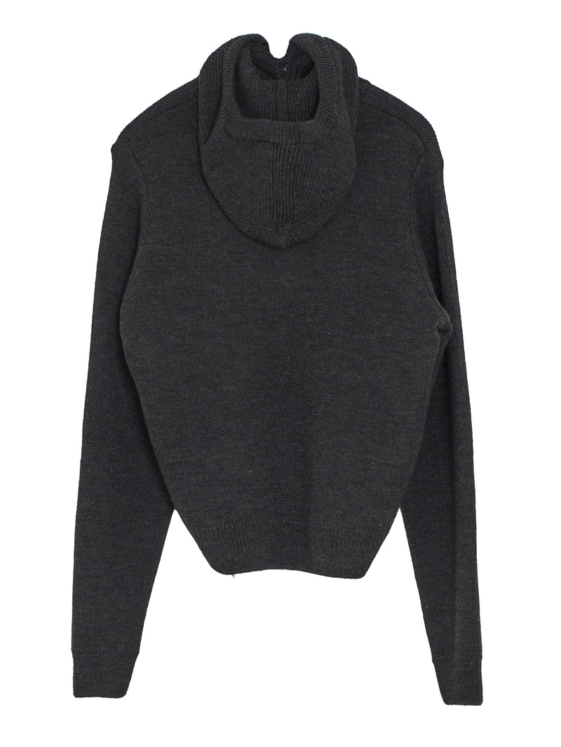 Sweater With Hood Dark Espresso