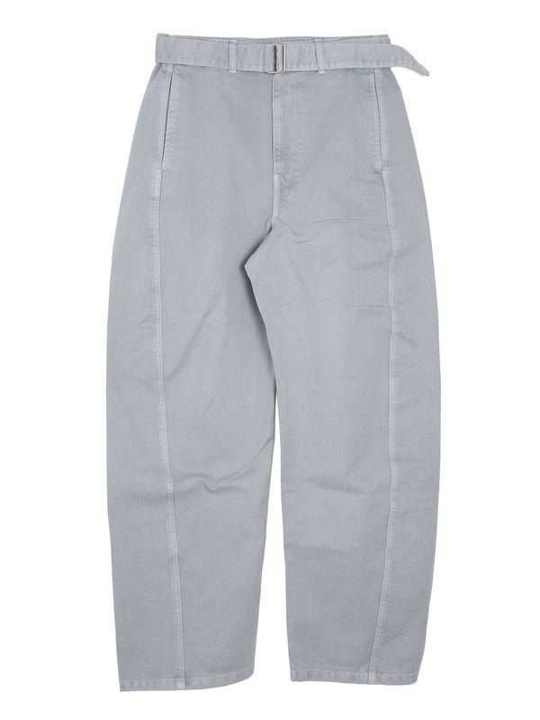 Twisted Belted Pants Snowy Blue Grey