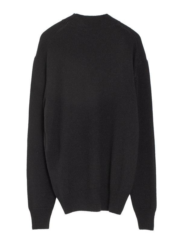Mock Neck Sweater Black