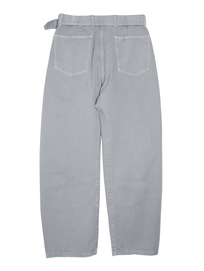 Twisted Belted Pants Snowy Blue Grey