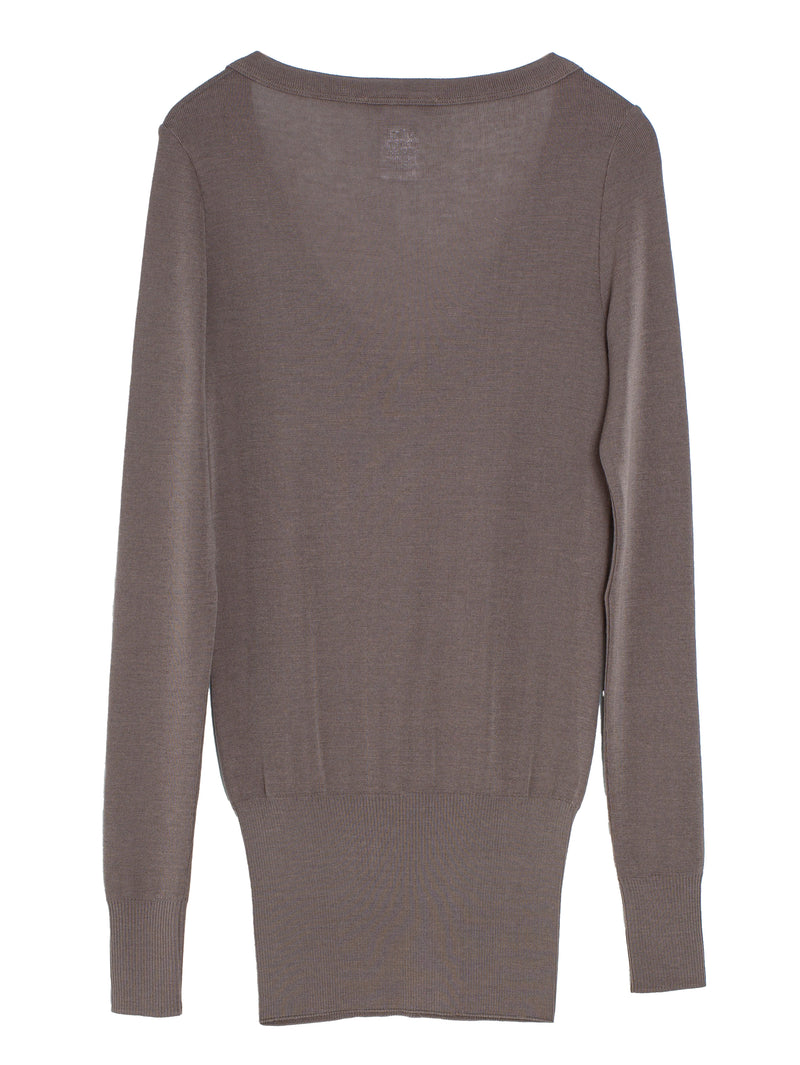 Seamless V-Neck Top Misty Mauve