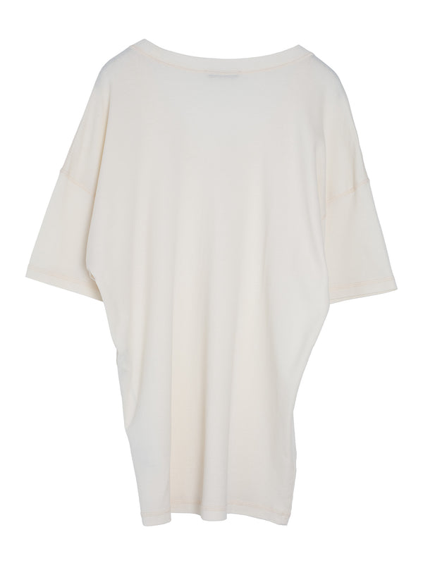 Rib T-Shirt Light Cream