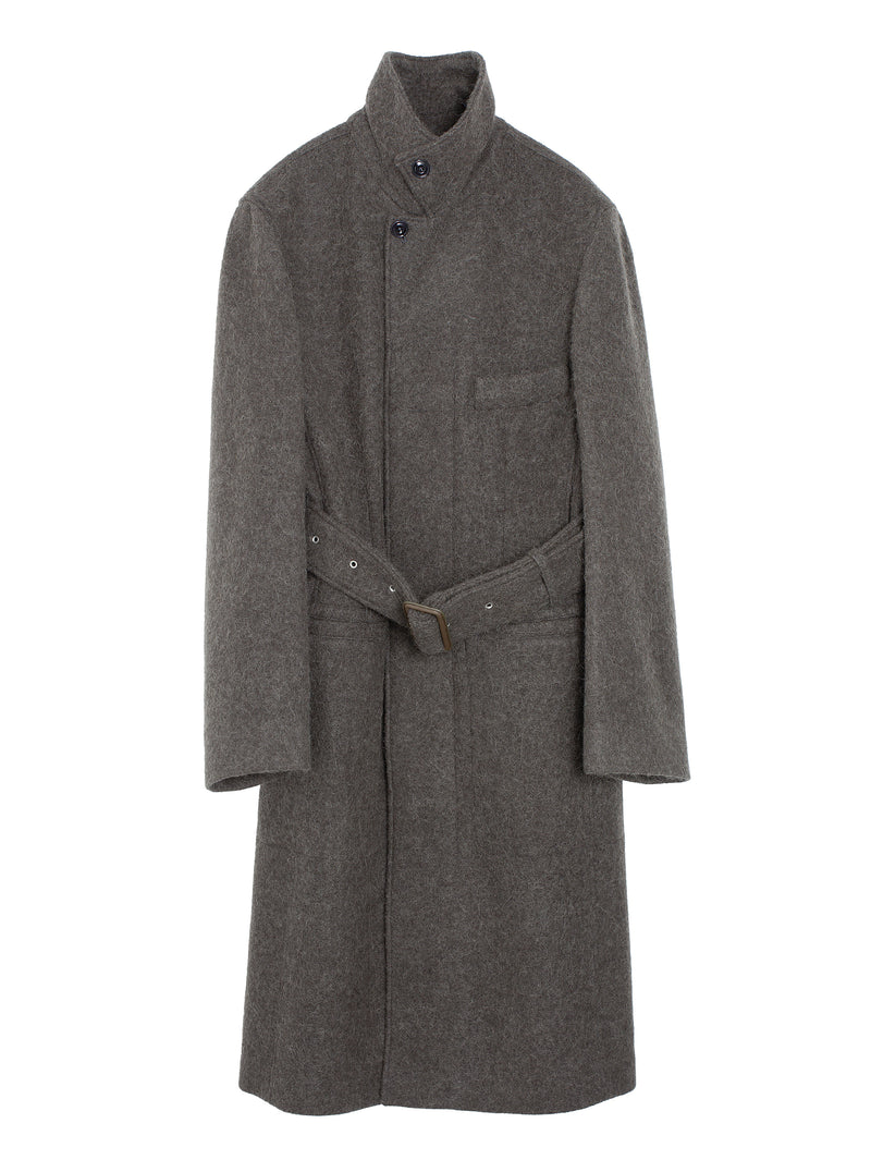 Belted Tailored Coat Dark Khaki