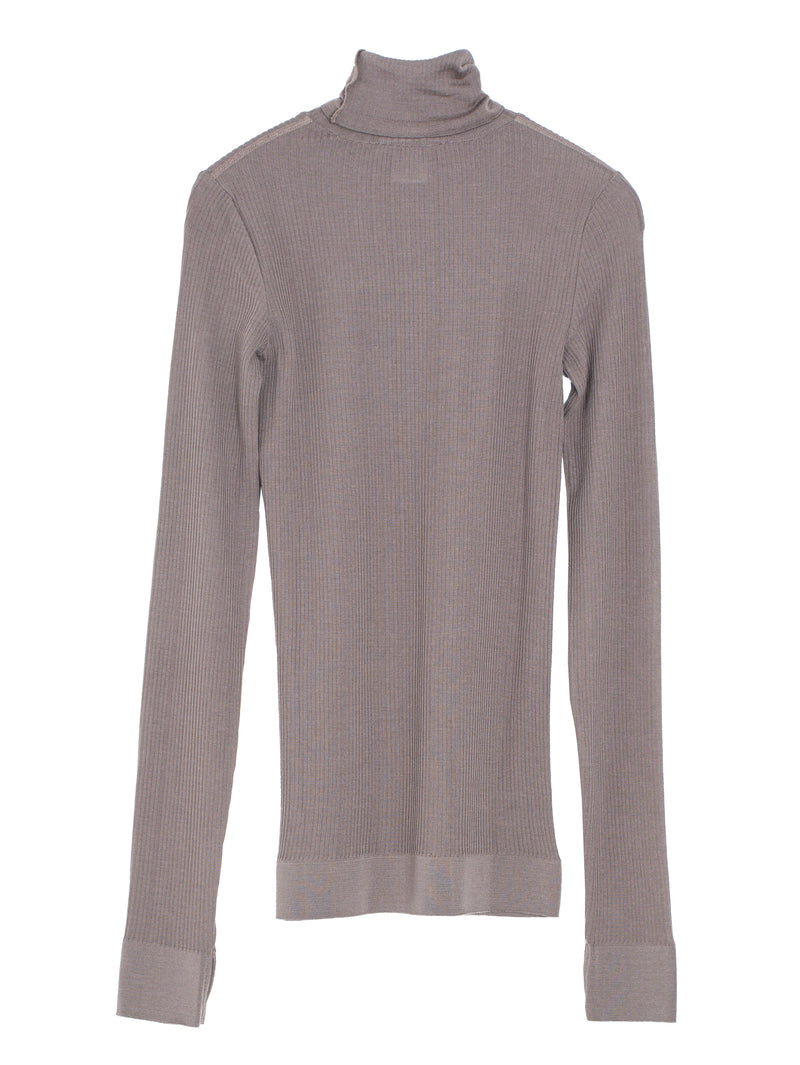 Seamless High Nk Top Misty Mauve