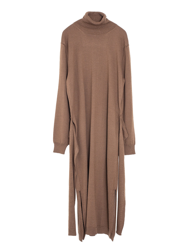 Trompe L'oeil Dress Hazelnut Brown