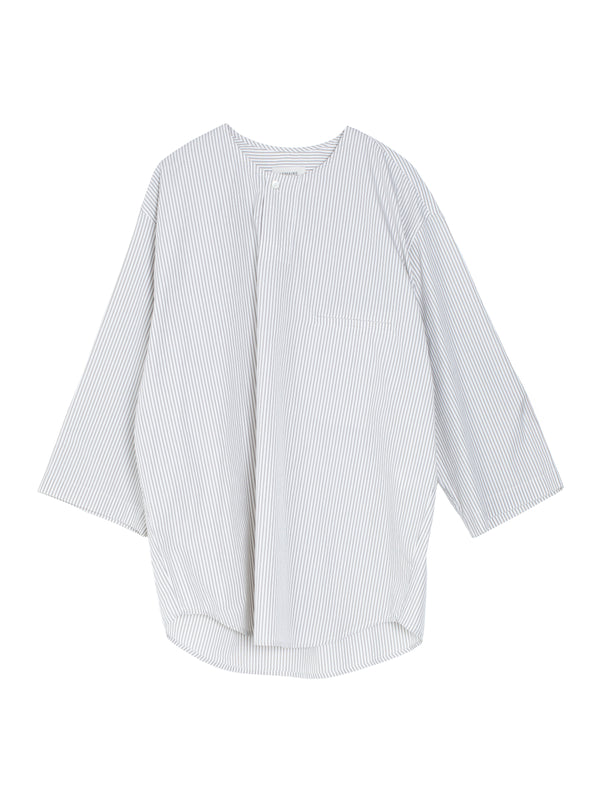 SS Henley Top Creamy White-Taupe-Black