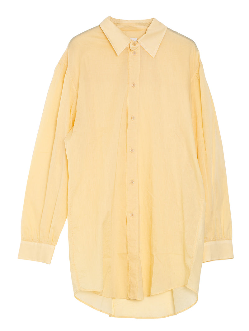 Light Straight Collar Shirt Ice Apricot